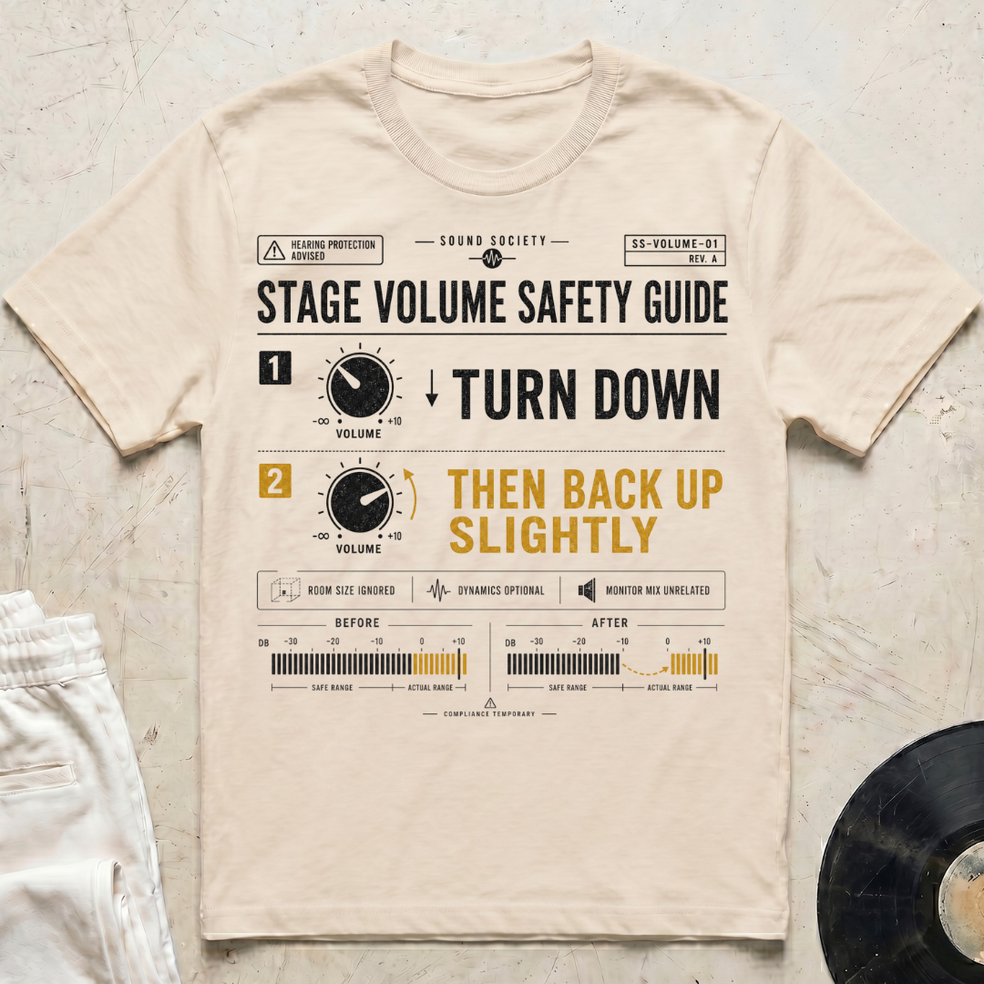 Stage Volume Safety Guide T-Shirt