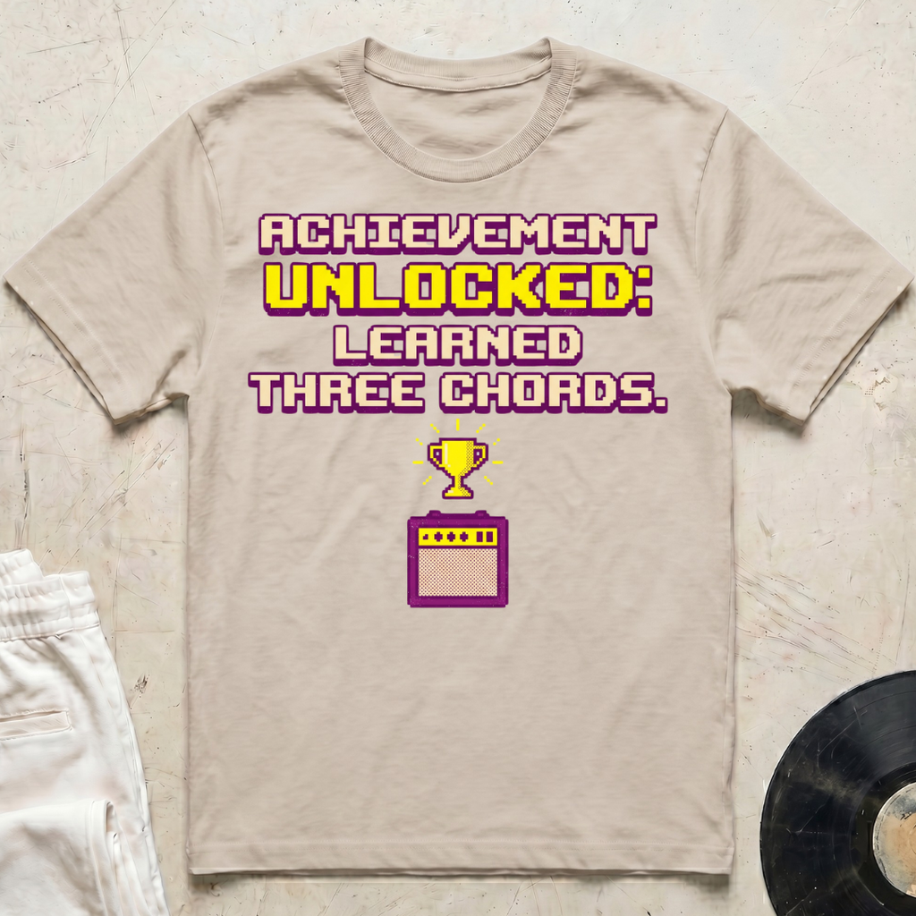 Achievement Unlocked: Learned Three Chords T-Shirt