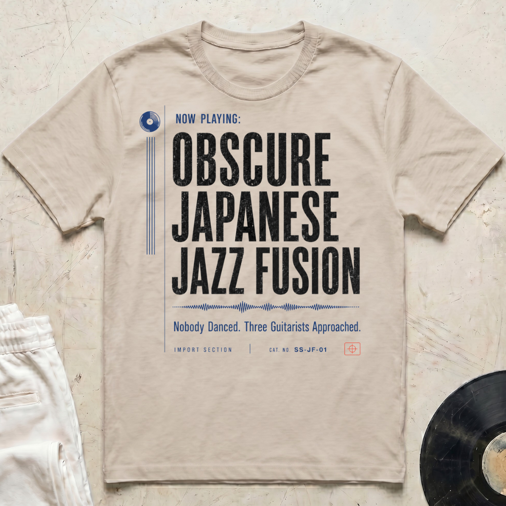 Now Playing: Obscure Japanese Jazz Fusion T-Shirt