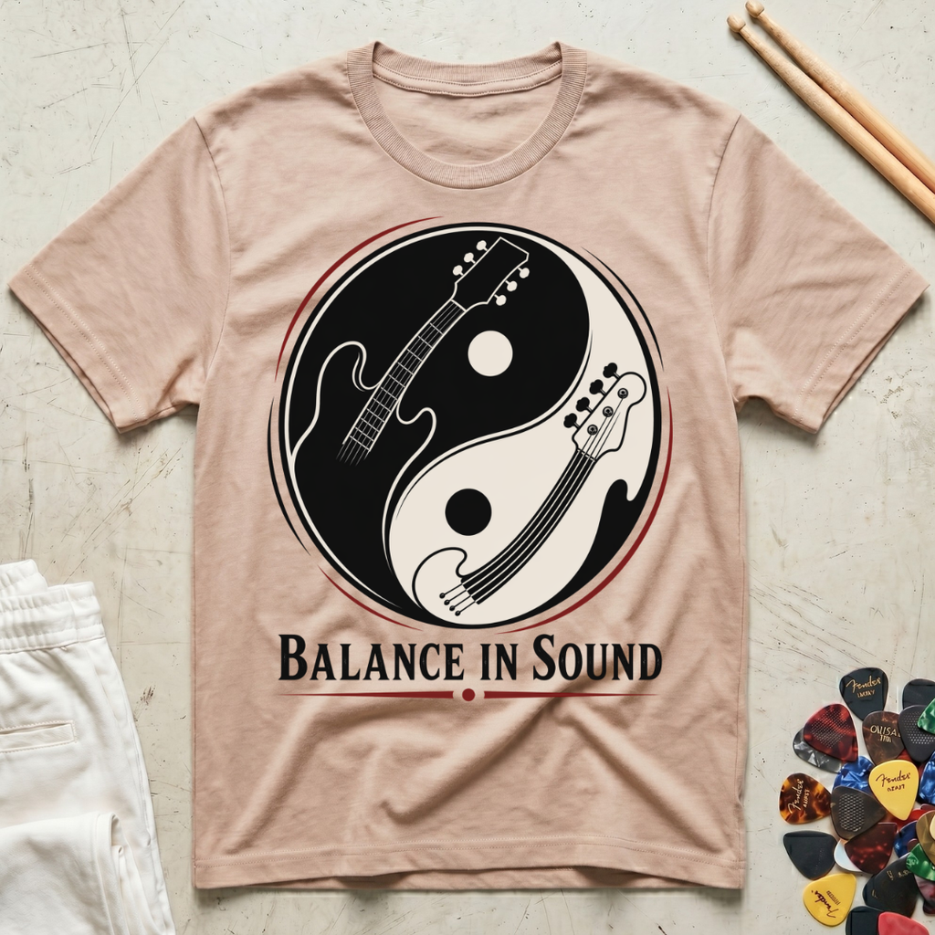 Balance In Sound Guitar Bass T-Shirt
