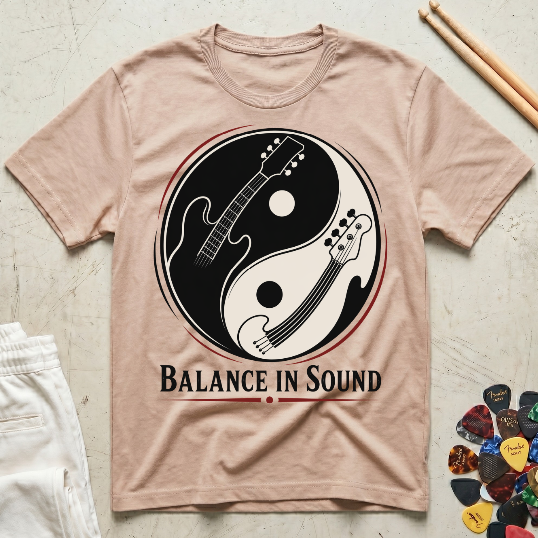 Balance In Sound Guitar Bass T-Shirt