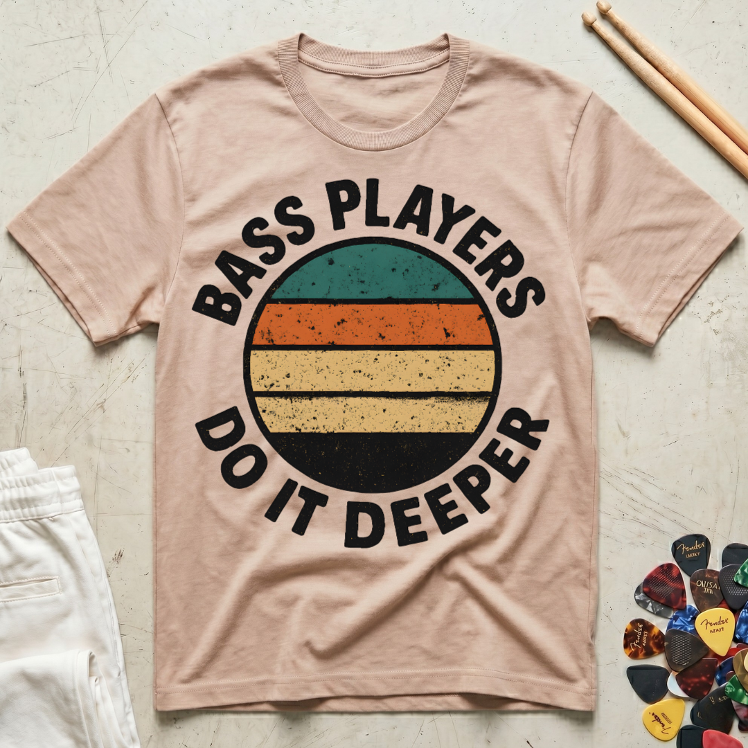 Bass Players Do It Deeper Vintage T-Shirt