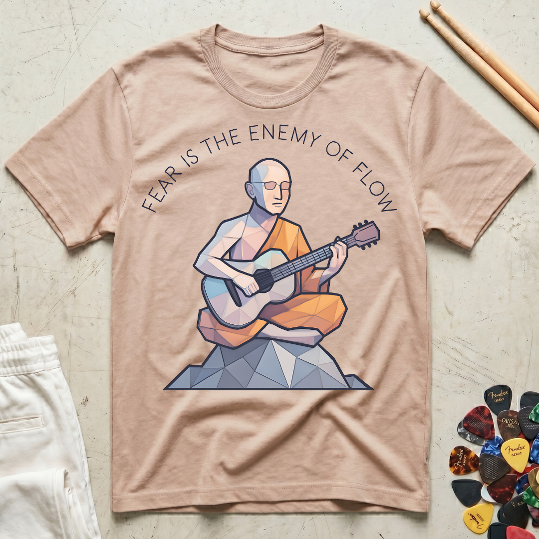 Fear Is The Enemy Of Flow Monk T-Shirt
