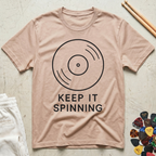 Keep It Spinning Minimal T-Shirt
