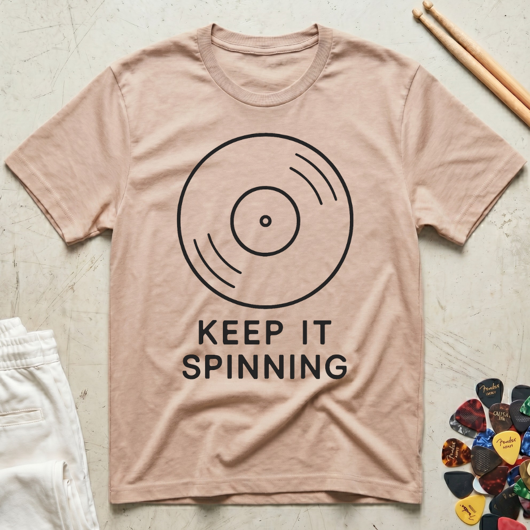 Keep It Spinning Minimal T-Shirt