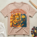 Practice Makes Progress Tense Cat T-Shirt