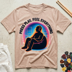Press Play. Feel Everything Aura T-Shirt