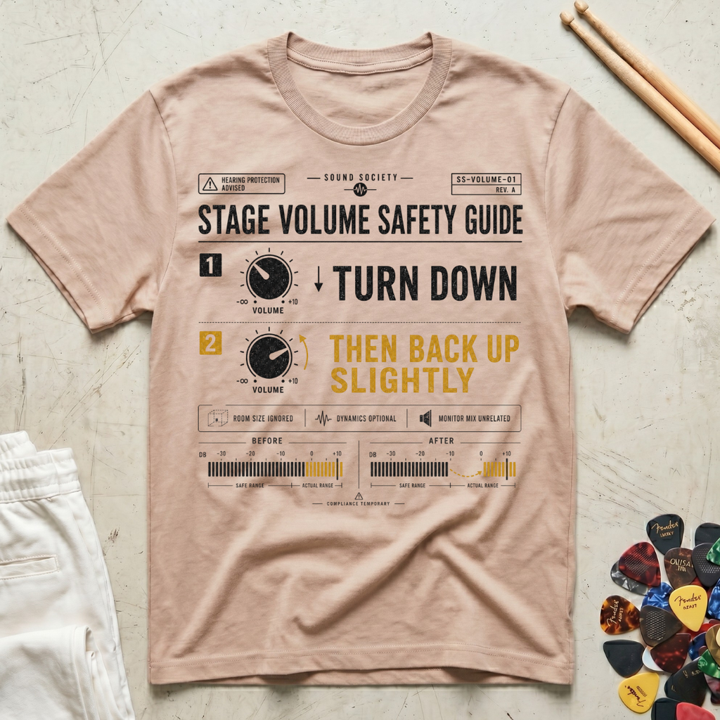 Stage Volume Safety Guide T-Shirt