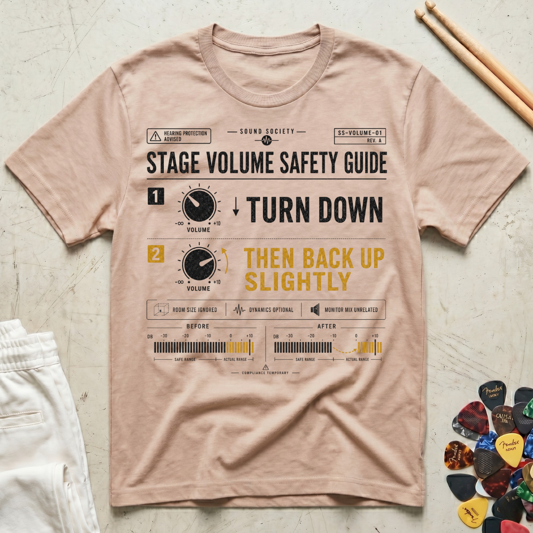 Stage Volume Safety Guide T-Shirt
