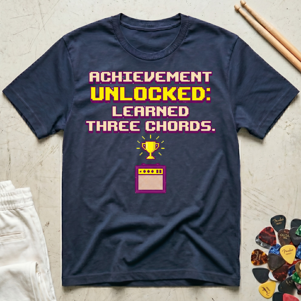 Achievement Unlocked: Learned Three Chords T-Shirt
