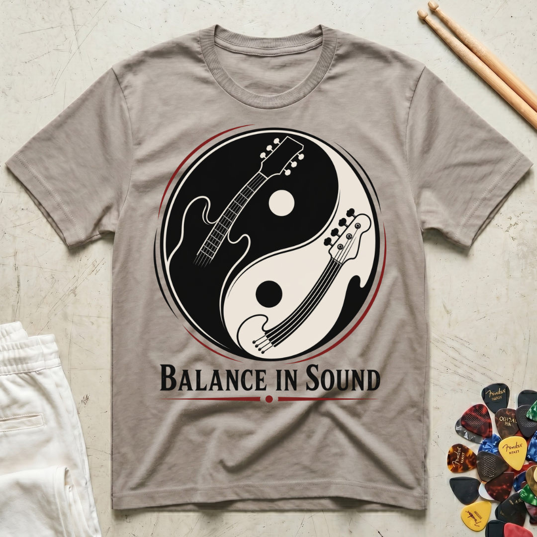 Balance In Sound Guitar Bass T-Shirt