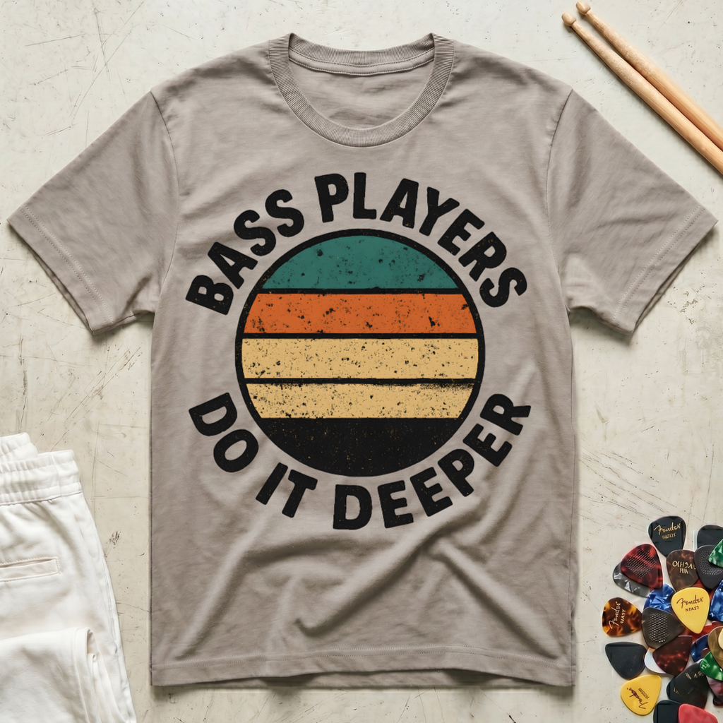 Bass Players Do It Deeper Vintage T-Shirt