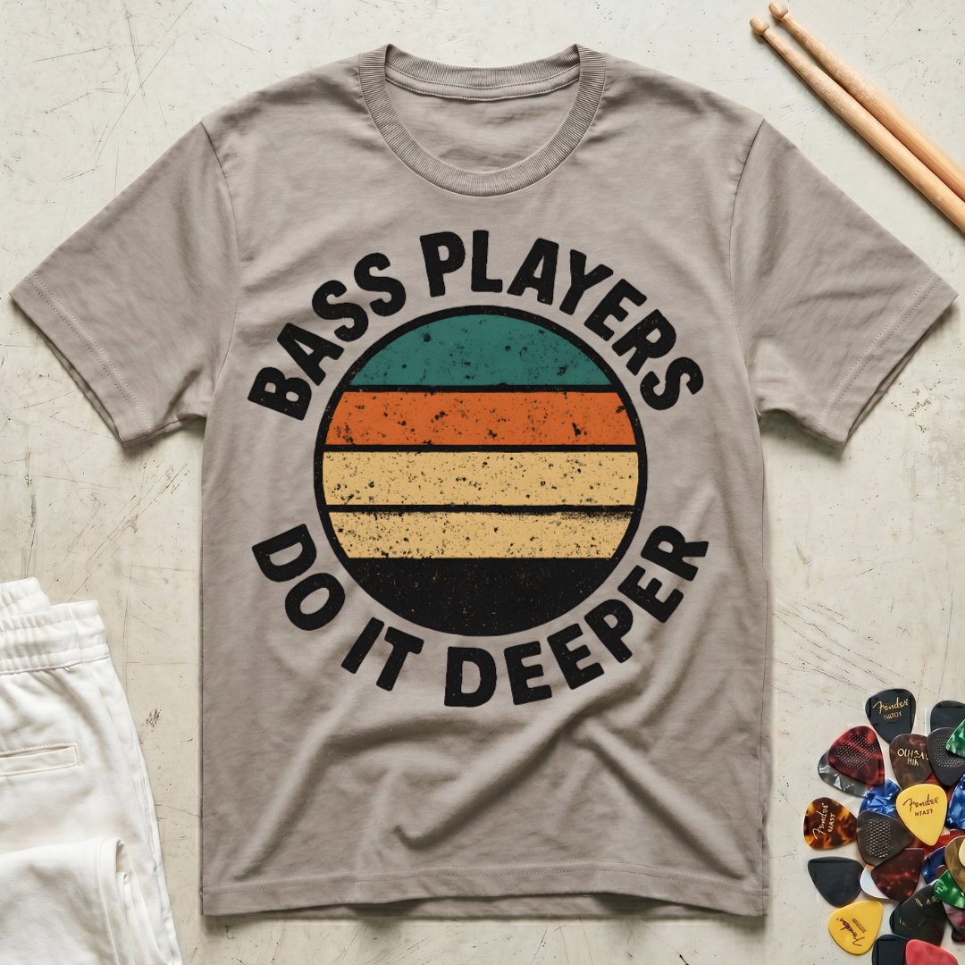 Bass Players Do It Deeper Vintage T-Shirt