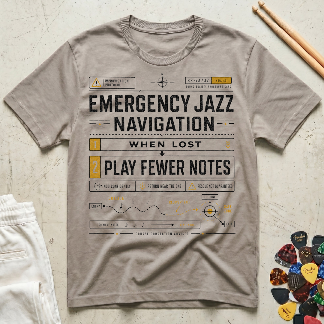 Emergency Jazz Navigation T-Shirt