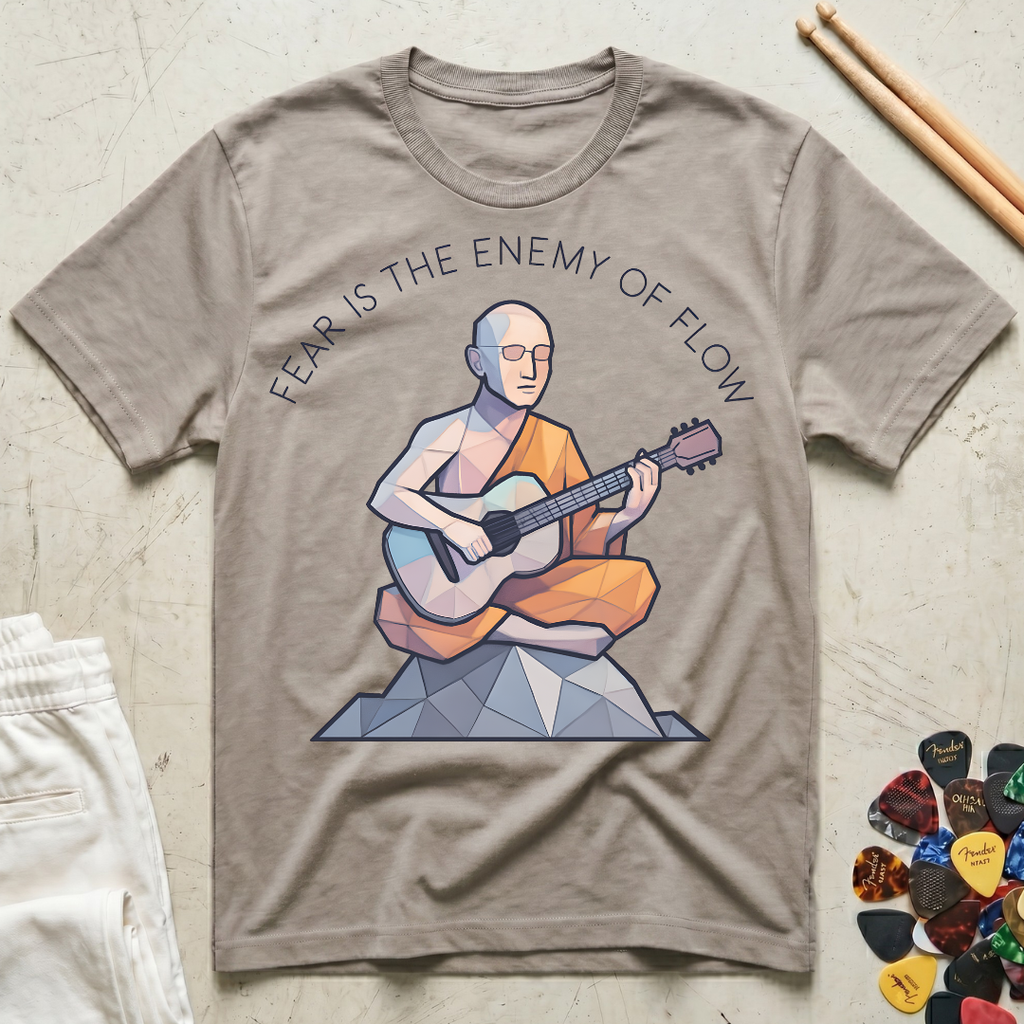 Fear Is The Enemy Of Flow Monk T-Shirt