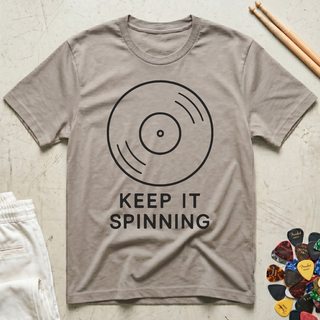 Keep It Spinning Minimal T-Shirt