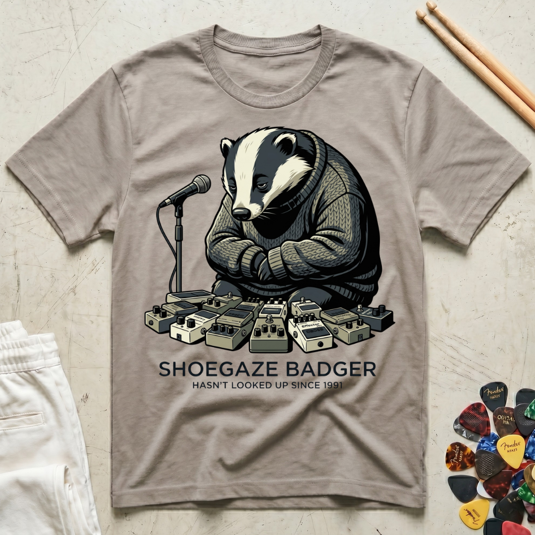 Shoegaze Badger T-Shirt