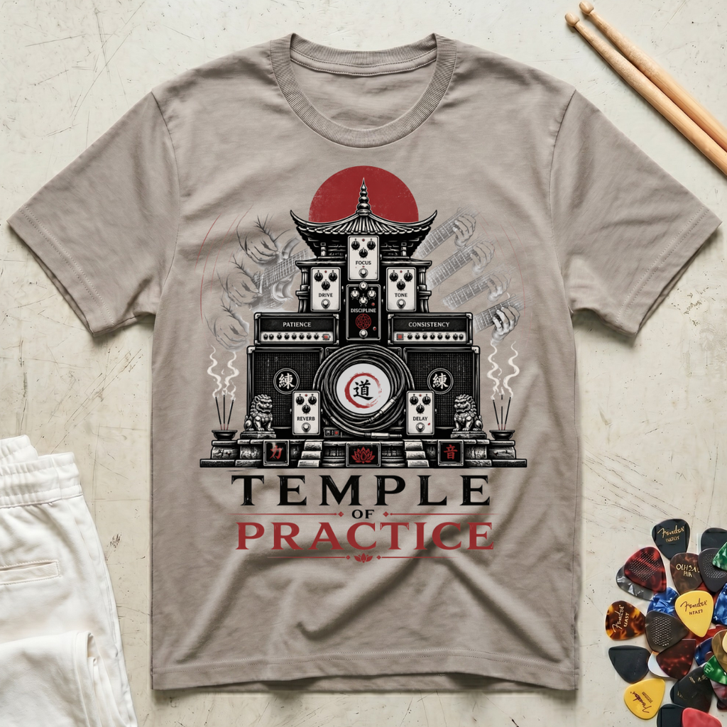 Temple Of Practice Guitar T-Shirt