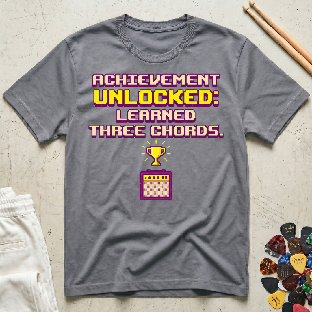 Achievement Unlocked: Learned Three Chords T-Shirt