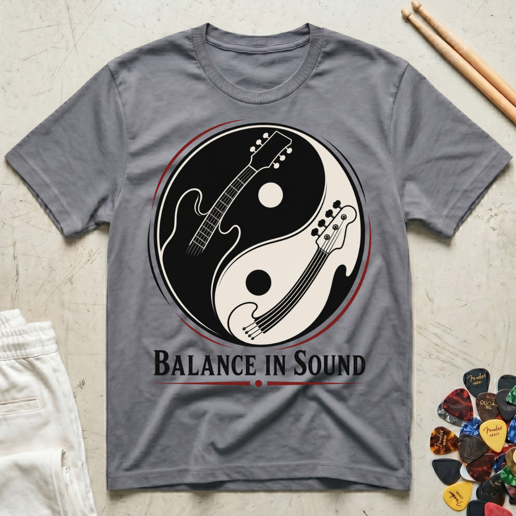 Balance In Sound Guitar Bass T-Shirt