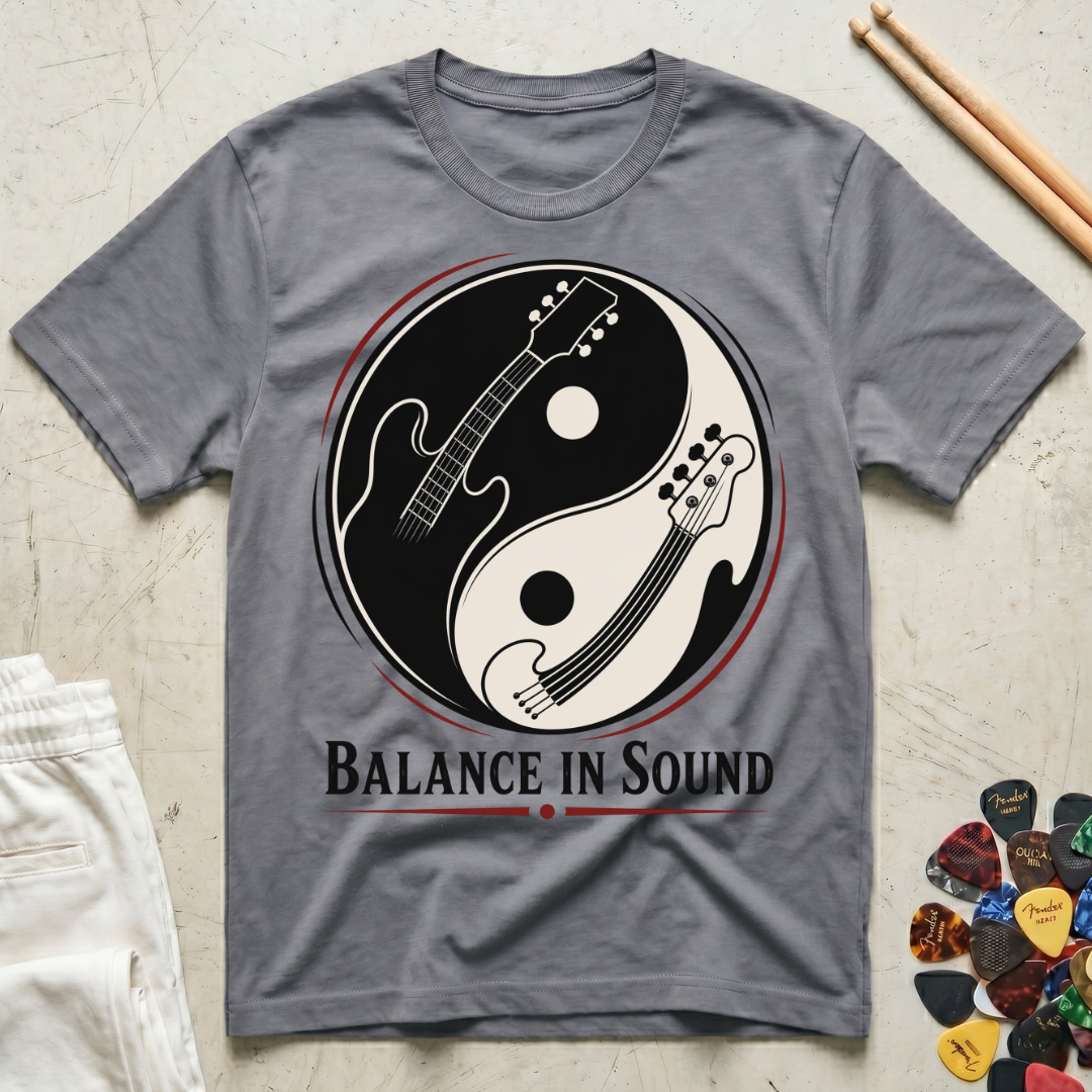 Balance In Sound Guitar Bass T-Shirt