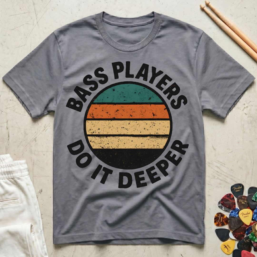 Bass Players Do It Deeper Vintage T-Shirt