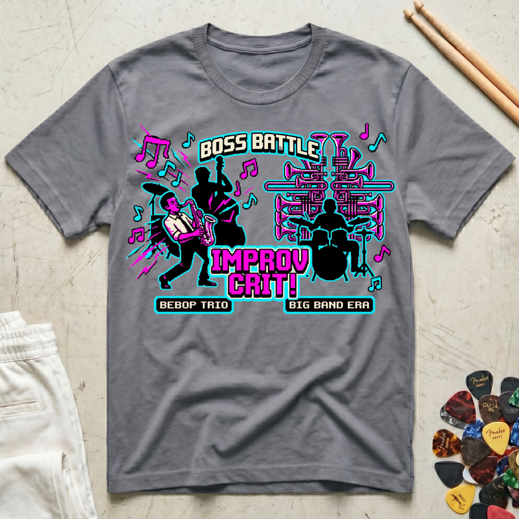 Boss Battle Bebop vs. Big Band T-Shirt