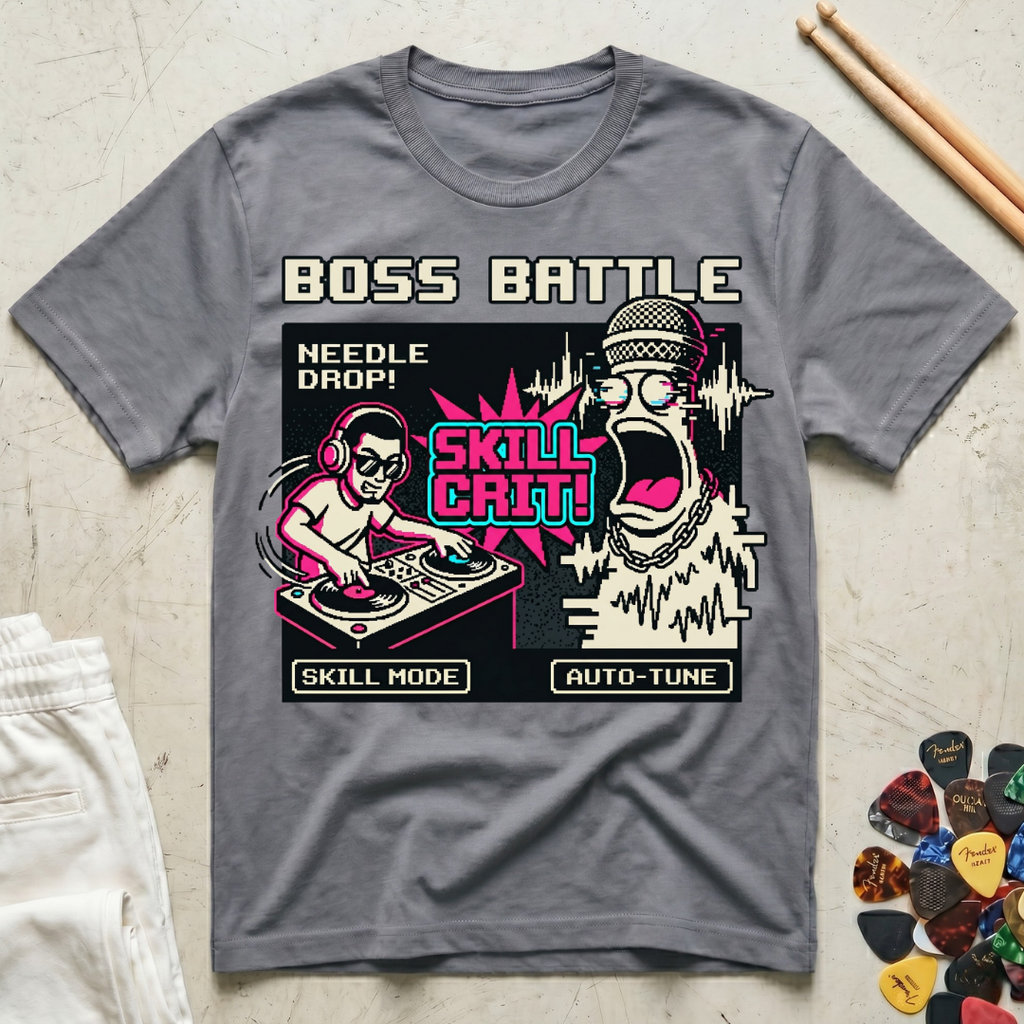 Boss Battle DJ vs. Auto Tune T-Shirt