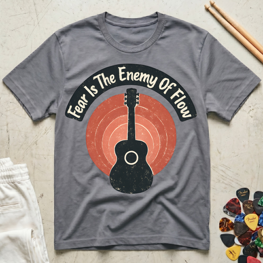 Fear Is The Enemy Of Flow Guitar T-Shirt