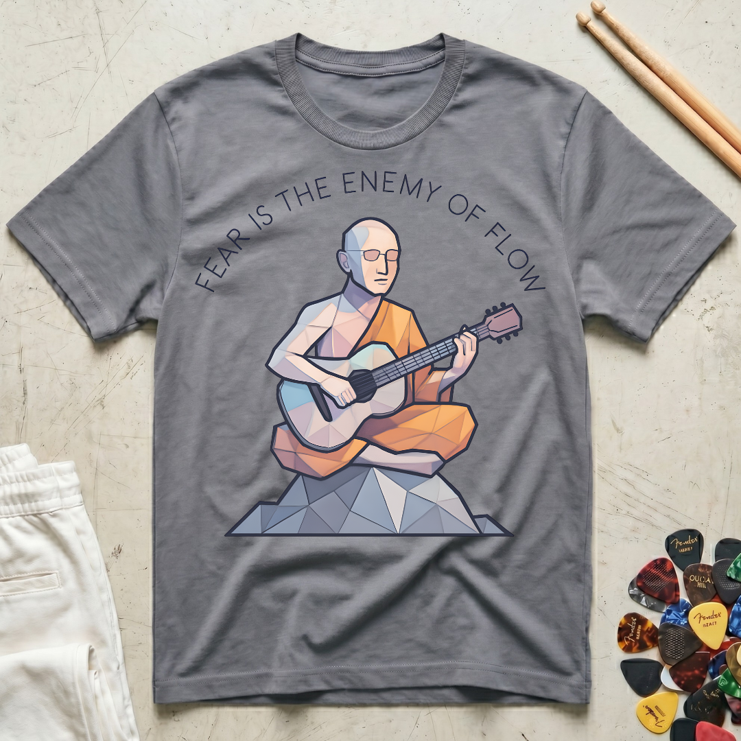 Fear Is The Enemy Of Flow Monk T-Shirt