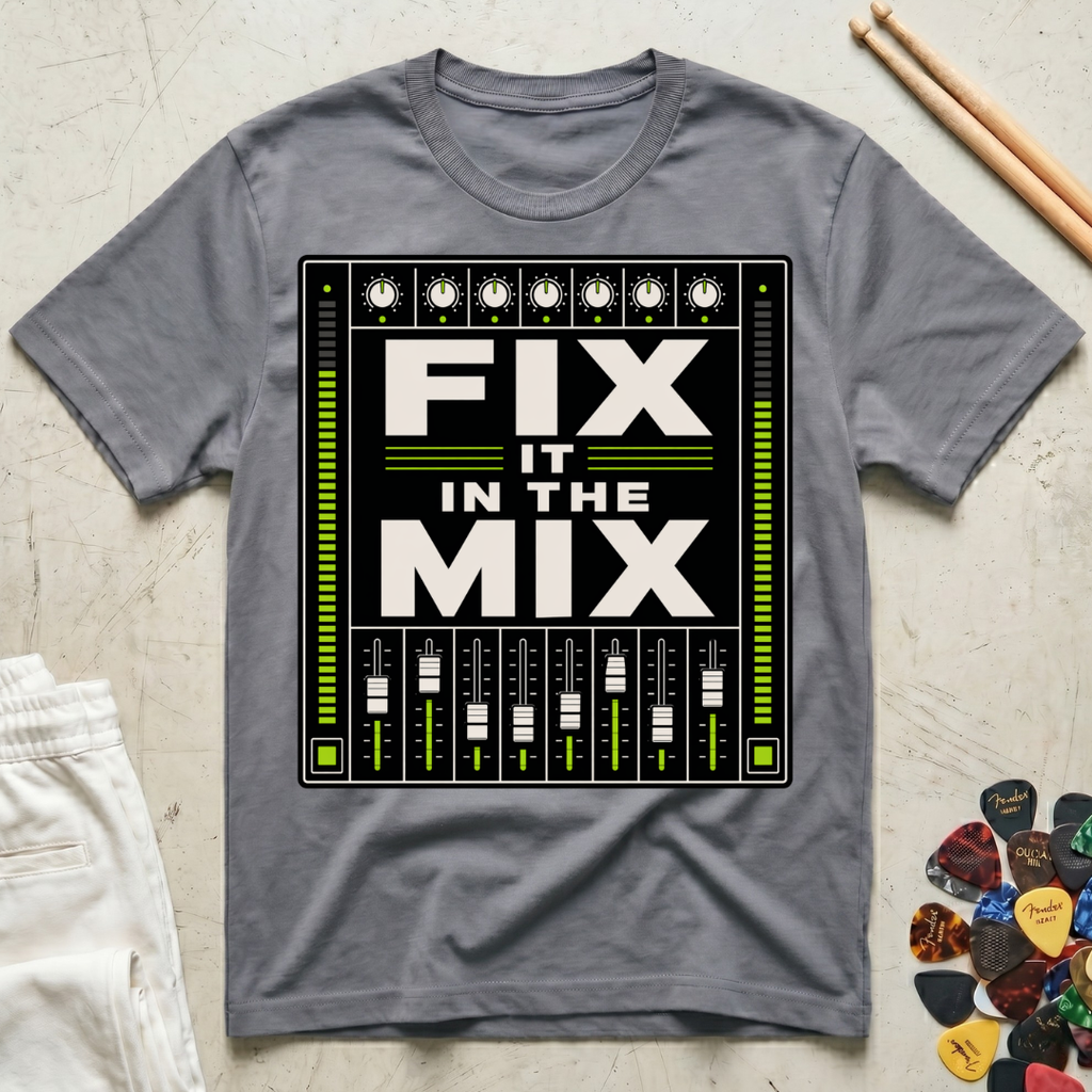 Fix It In The Mix Mixing Board T-Shirt