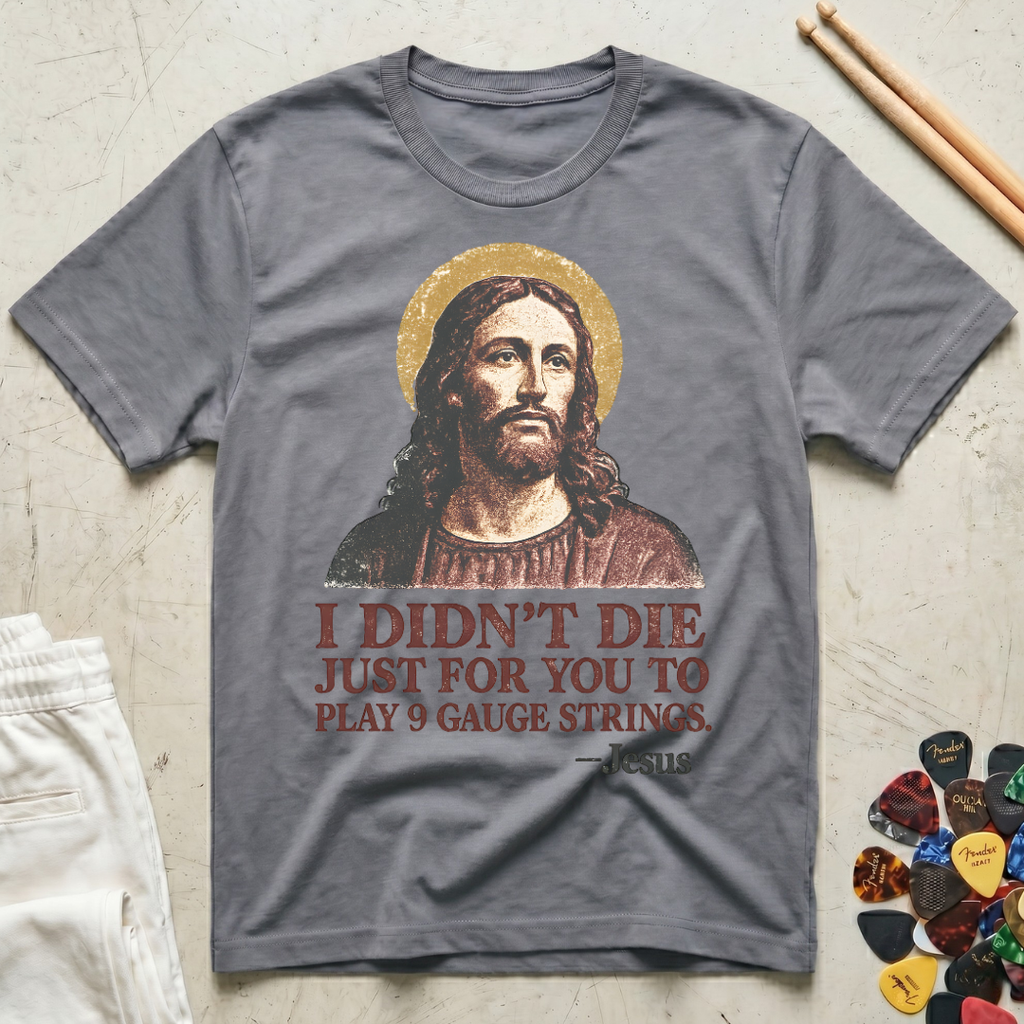 Jesus 9 Gauge Strings T-Shirt