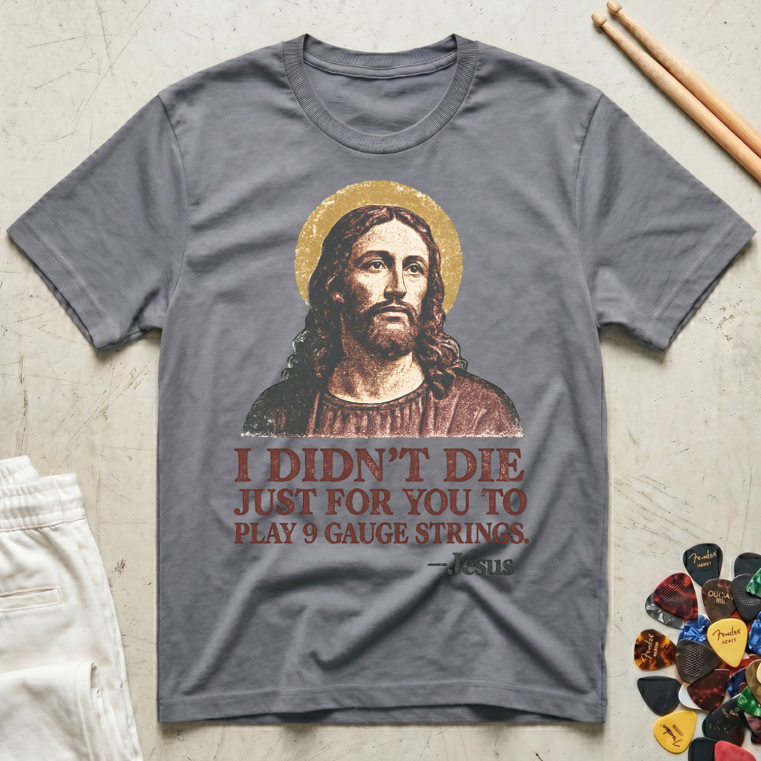 Jesus 9 Gauge Strings T-Shirt