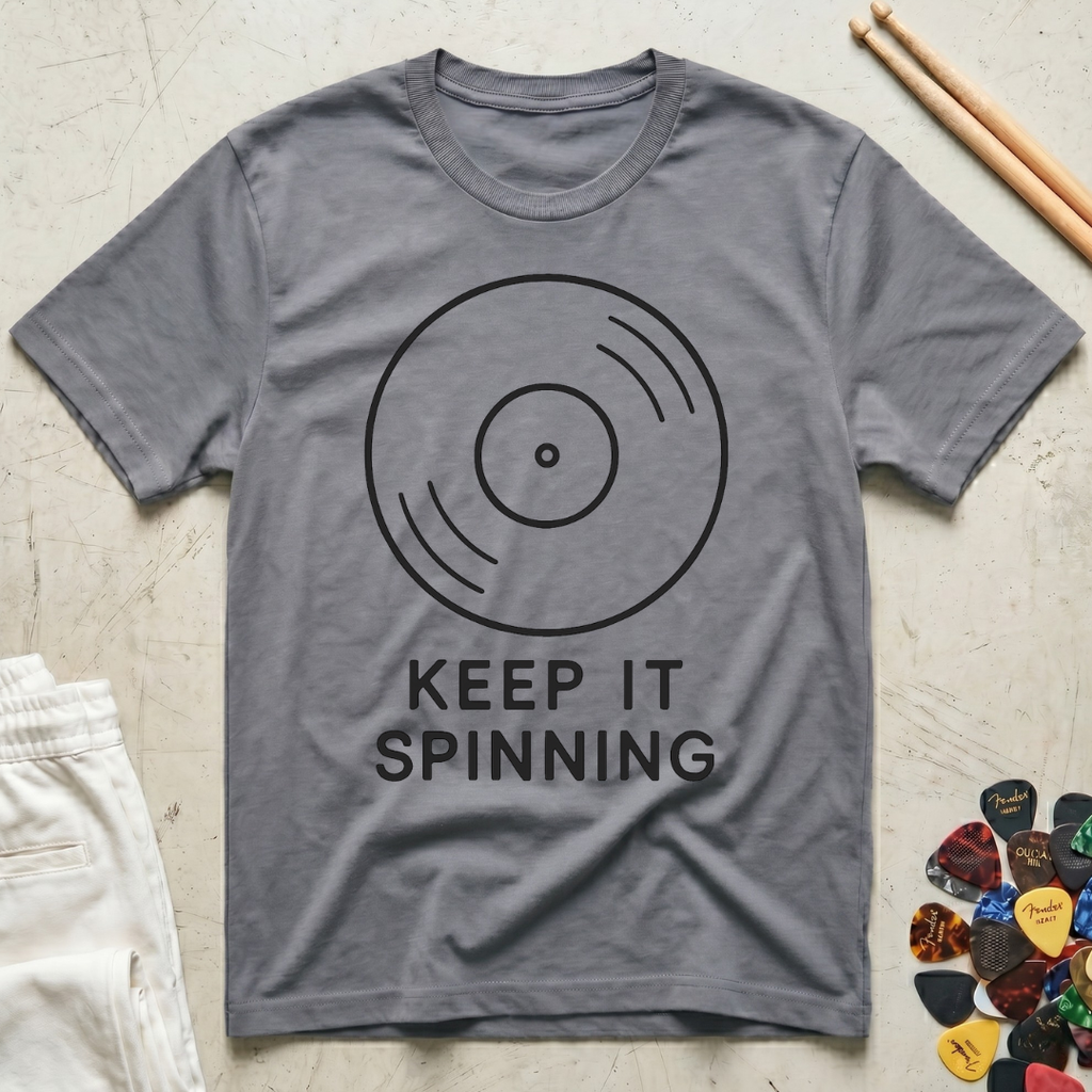 Keep It Spinning Minimal T-Shirt