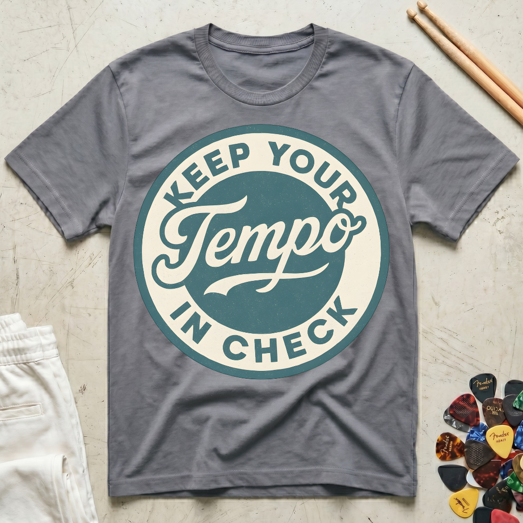 Keep Your Tempo In Check Emblem T-Shirt