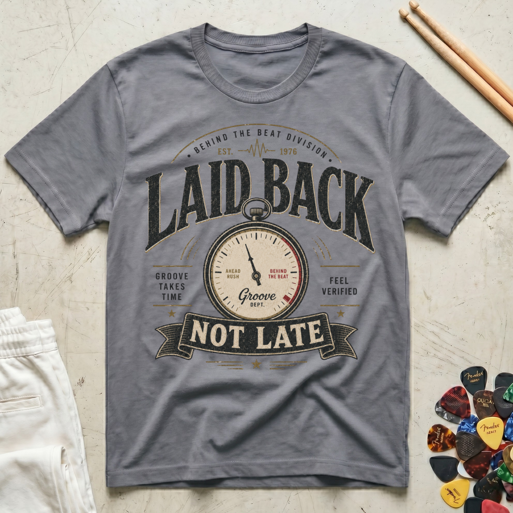 Laid Back, Not Late T-Shirt