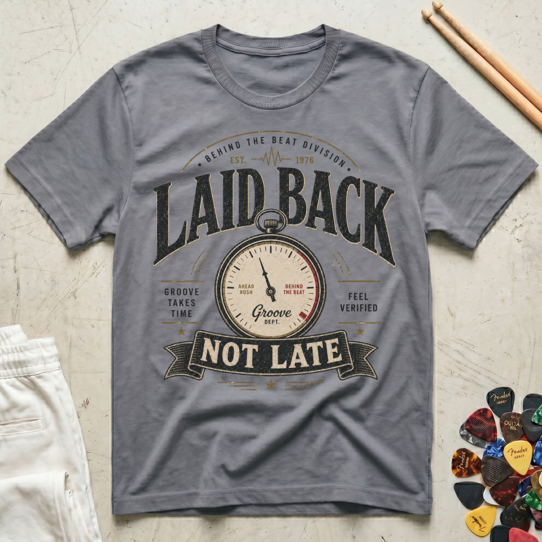 Laid Back, Not Late T-Shirt
