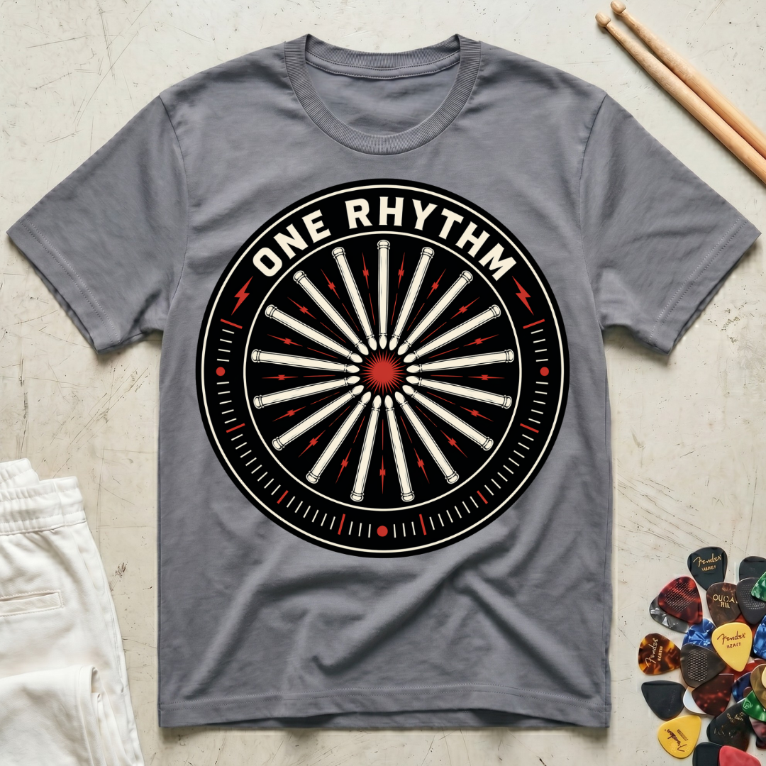 One Rhythm Drum Sticks T-Shirt