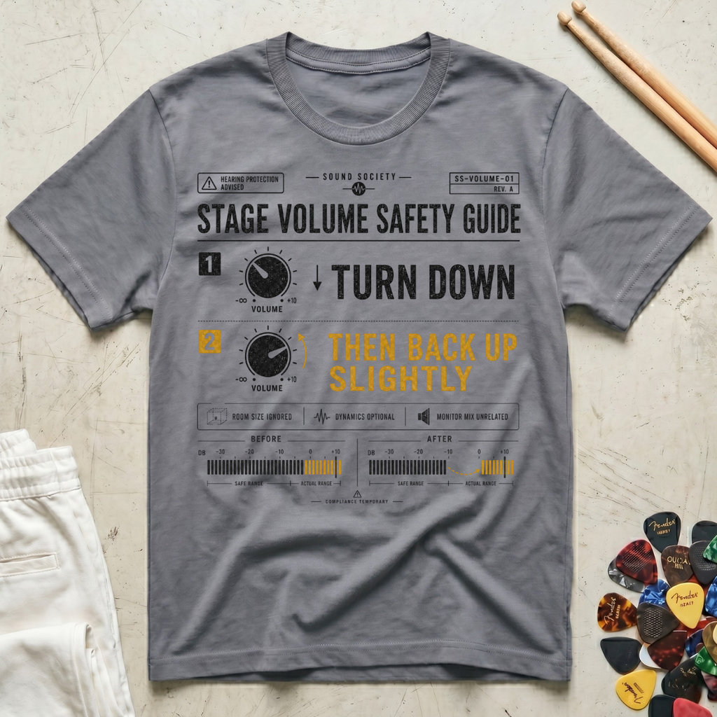 Stage Volume Safety Guide T-Shirt