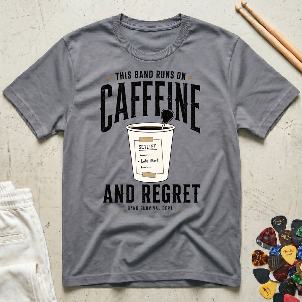 This Band Runs On Caffeine And Regret T-Shirt