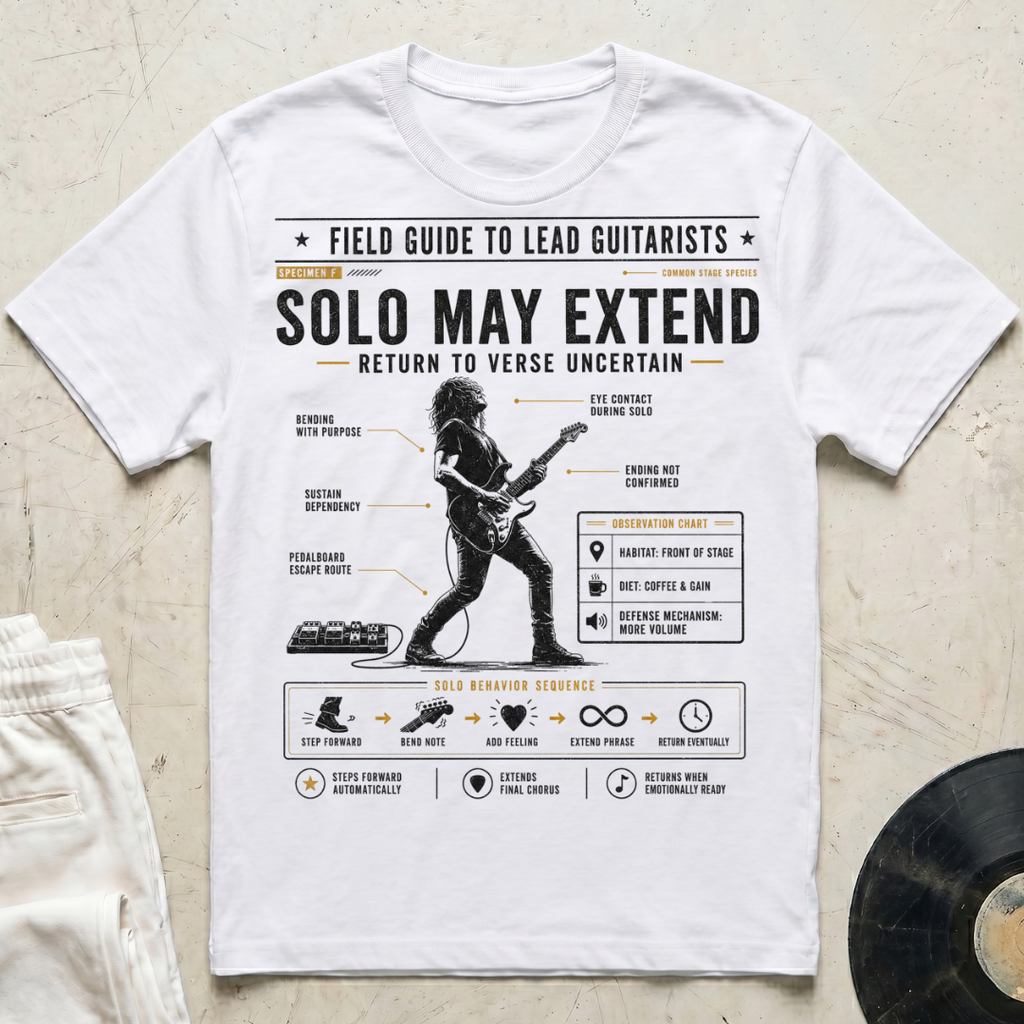 Field Guide Lead Guitar T-Shirt