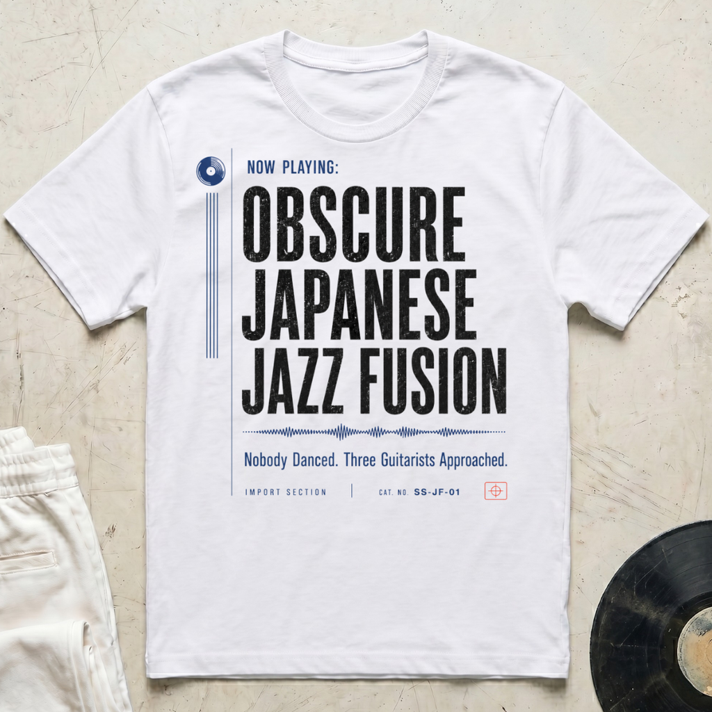 Now Playing: Obscure Japanese Jazz Fusion T-Shirt