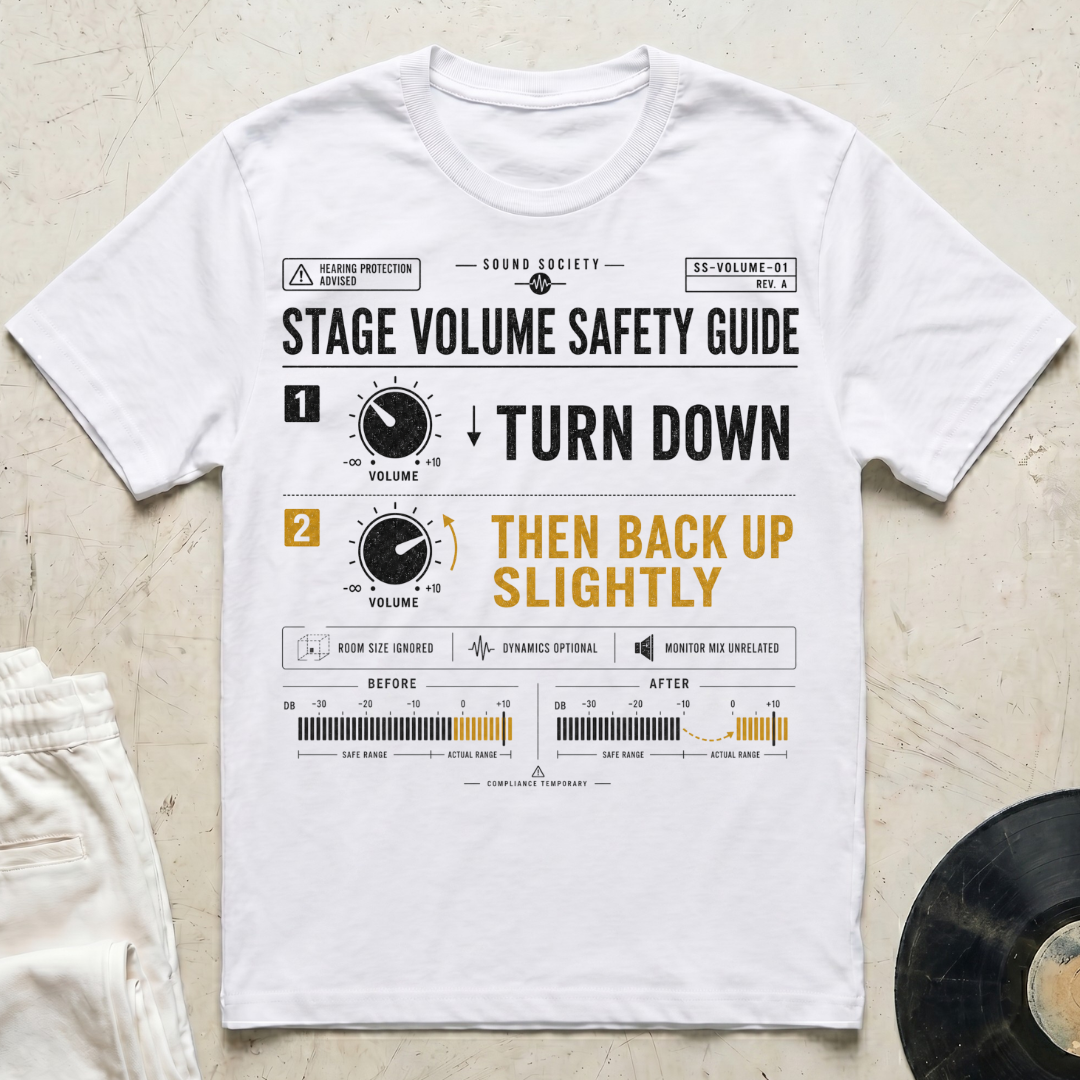 Stage Volume Safety Guide T-Shirt