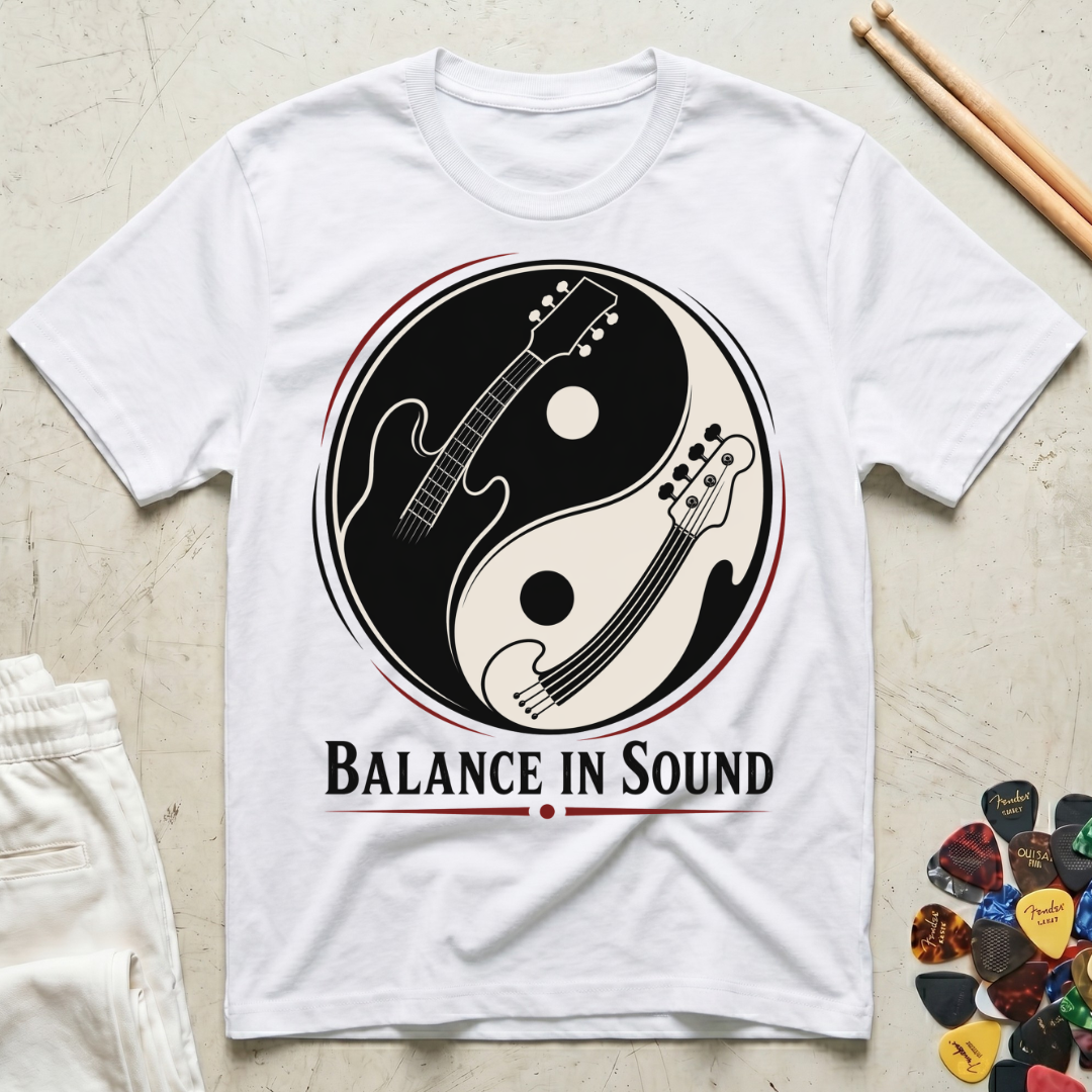 Balance In Sound Guitar Bass T-Shirt