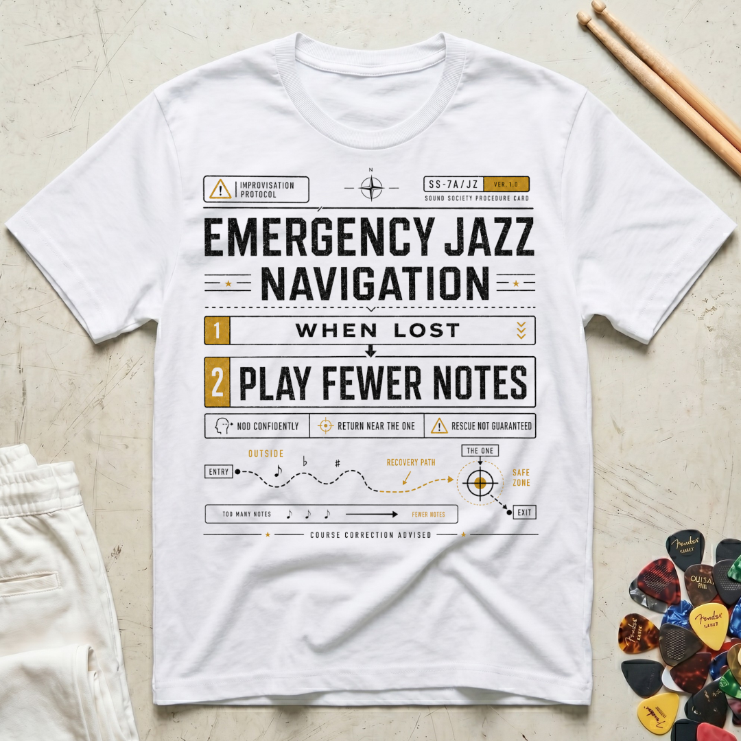 Emergency Jazz Navigation T-Shirt