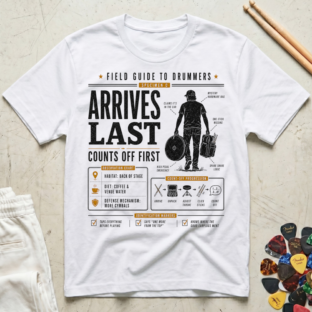 Field Guide Drummer T-Shirt