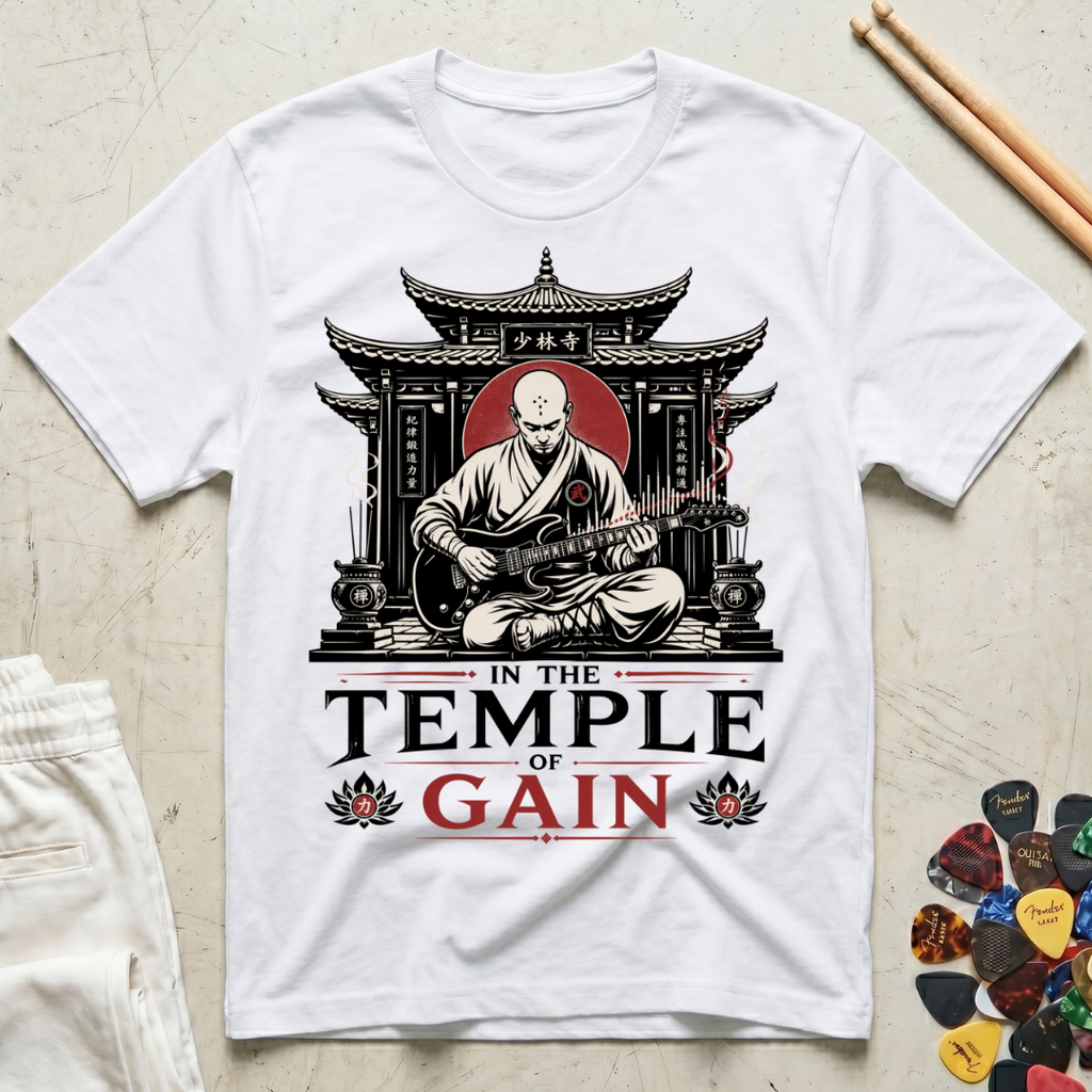 In The Temple Of Gain Monk T-Shirt