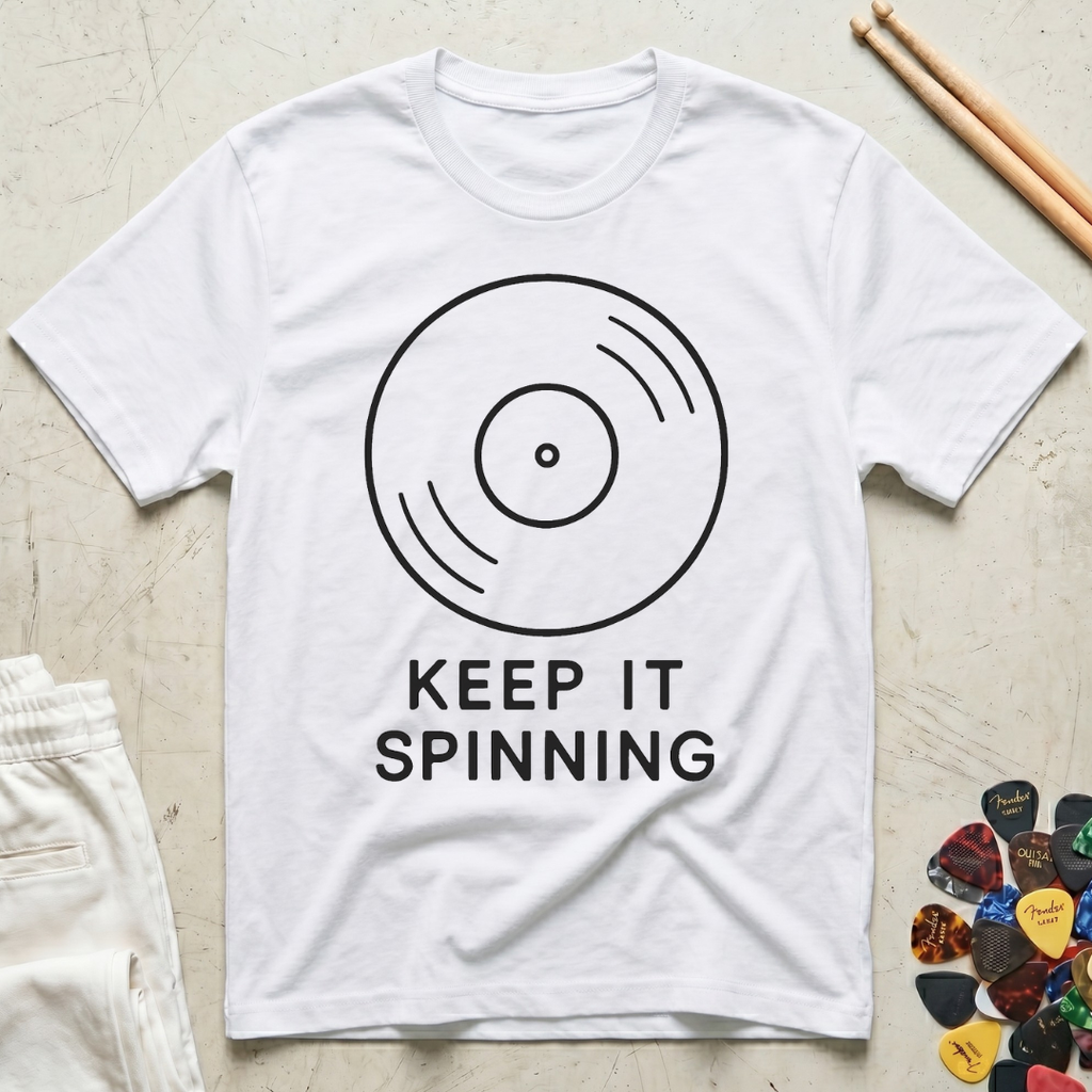 Keep It Spinning Minimal T-Shirt