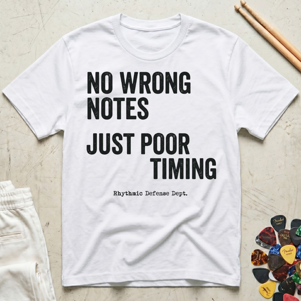 No Wrong Notes, Just Poor Timing T-Shirt