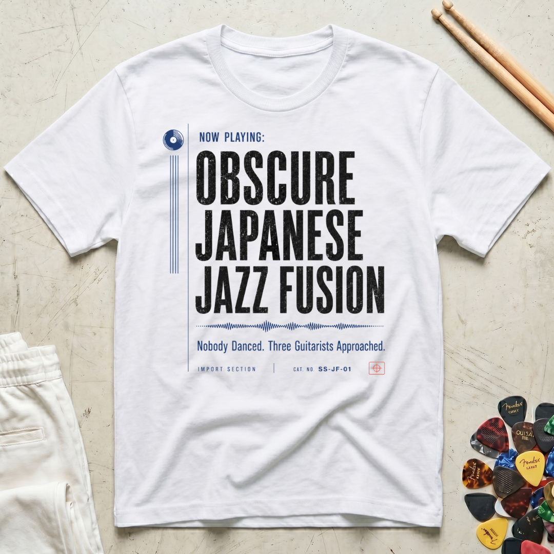 Now Playing: Obscure Japanese Jazz Fusion T-Shirt